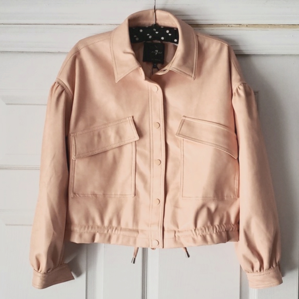 🍑🍑🍑 7 FOR ALL MANKIND Faux-Leather Jacket 🍑🍑🍑